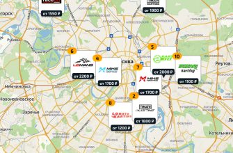Карта картингов Москвы с ценами